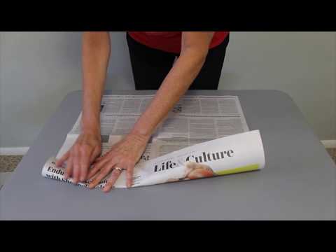 How to make a bag from newspaper