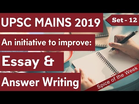 UPSC Answer Writing Tricks for UPSC 2019 - Set 12, Learn How to Score High in IAS Mains examination