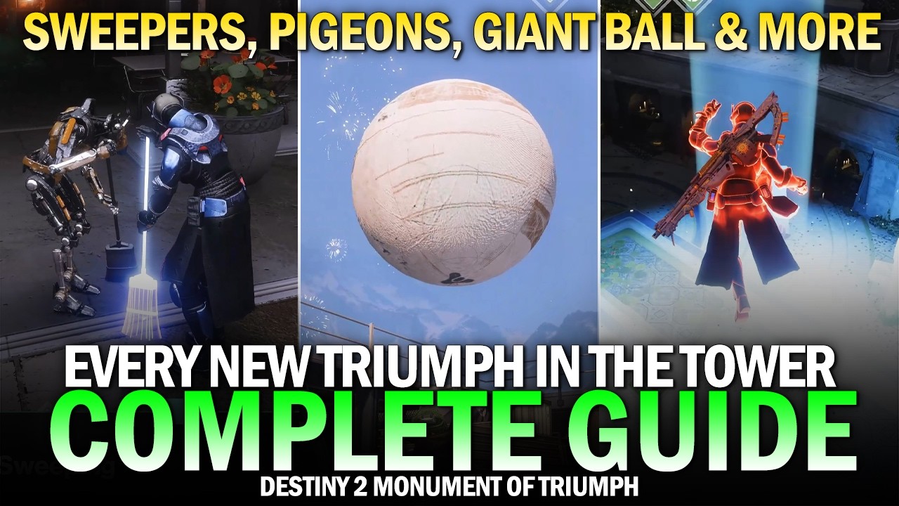 Every New Triumph Added In The Tower - Complete All-In-One Guide [Destiny 2 Monument of Triumph]