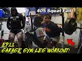 GARAGE GYM LEG WORKOUT | HEAVY SQUATS | JOURNEY TO THE STAGE EP 11