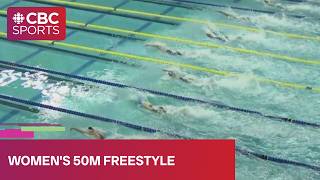 MEET RECORD in women's 50m freestyle final | 2026 Speedo Canadian Open | #CBCSports