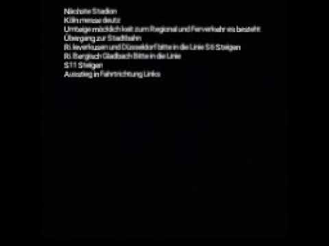 DB ansage Linie S19 Köln messe deutz-köln HBF
