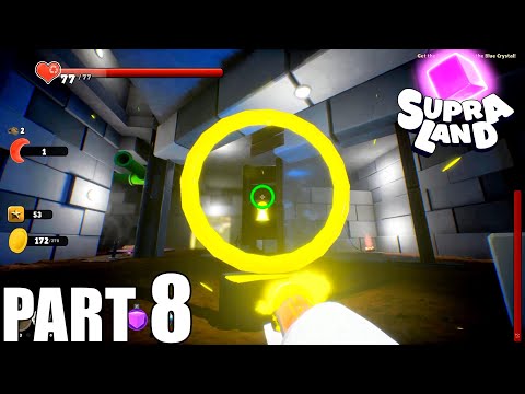 Supraland Walkthrough Gameplay Part 8 - Get the macguffin from the blue crystal / PC