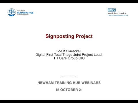 Signposting Project - 15 October 21