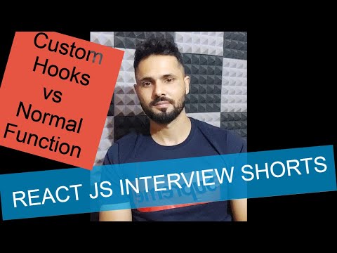 React interview questions shorts 3 custom hooks vs function shorts reactjs in Hindi