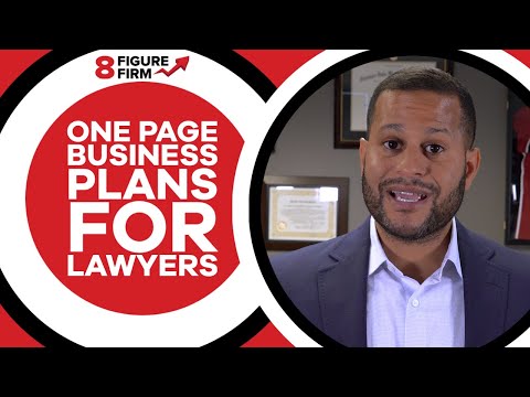 , title : 'One Page Business Plan For Lawyers'
