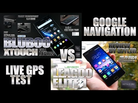 Bluboo Xtouch vs. Leagoo Elite 1 (Live GPS Navigation Road Test at Night) by s7yler