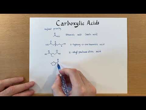 Naming carboxylic acids
