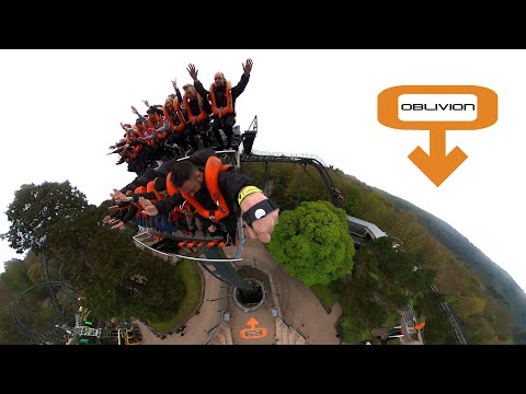 Oblivion [Multi-Angle] Front Seat POV - Alton Towers Resort