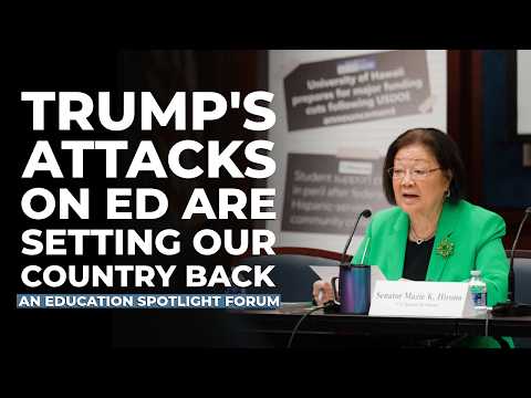 Trump's Attacks on ED Are Setting Our Country Back