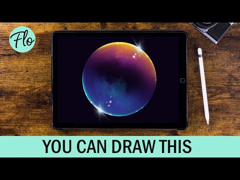 ANYONE Can Draw This Bubble in PROCREATE | How to draw a Bubble using FREE Procreate brushes