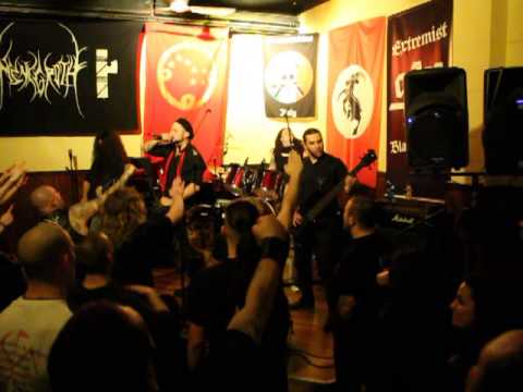 Frangar - Rinascita (black metal live, Milano 2013, HD quality)