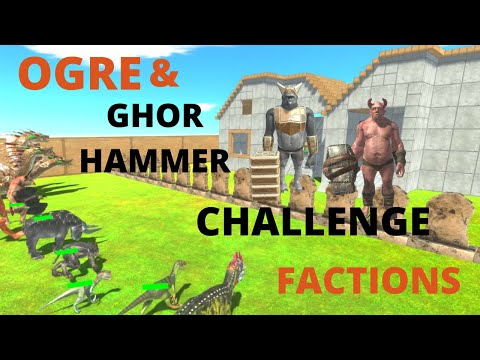 OGRE AND GHOR HAMMER DEFY FACTIONS  -  2 ROUNDS  -  ANIMAL REVOLT BATTLE SIMULATOR