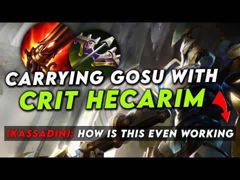 #1 HECARIM WORLD CARRIES GOSU WITH CRIT HECARIM IN CHALLENGER