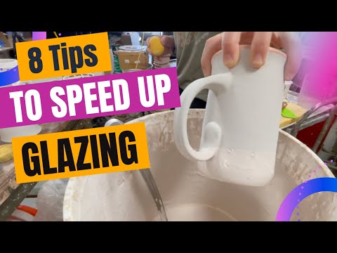 8 Tips to speed up glazing pottery