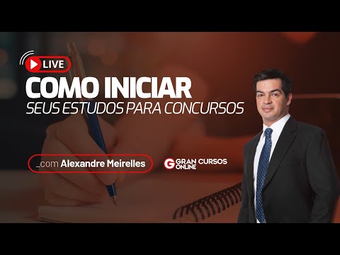 Como iniciar seus estudos para concursos com Prof. Alexandre Meirelles