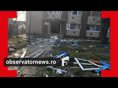 Cum s-a produs explozia din Buzău. Proprietarul are arsuri grave, 25 de familii au fost evacuate