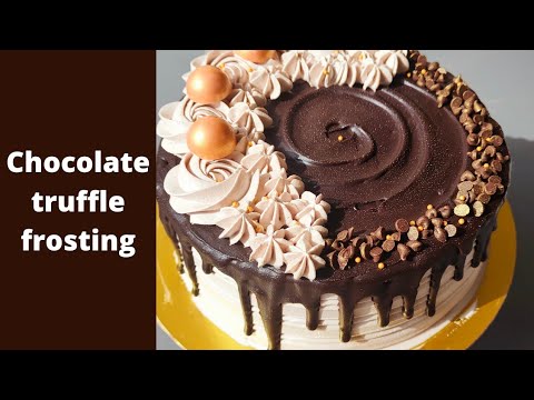 Chocolate truffle cake| Frosting series| Cakesiness by Devika
