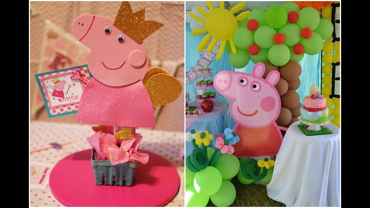 IDEAS DECORAR UNA FIESTA CON PEPPA PIG || DECORATE A PARTY WITH PEPPA PIG