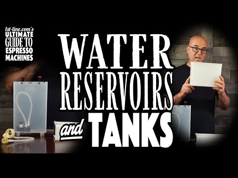 1st-line.com's Ultimate Guide to Espresso Machines: Water Reservoirs and Tanks