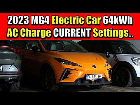 2023 MG4 Electric Car Charging CURRENT Limit Settings