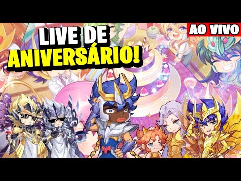 🔴LIVE DE ANIVERSARIO , MEUS 20 ANINHOS NOS DUELOS GALÁCTICOS  -  Saint Seiya : Awakening