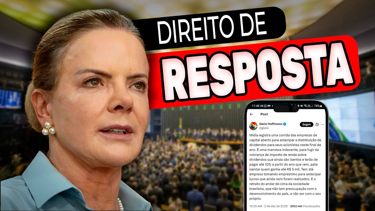 Resposta a Gleisi Hoffmann