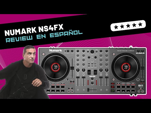 Vídeo relacionado con Numark NS4FX Controladora DJ de 4 Canales, Jog Wheels Táctiles Con Pantallas, Pads y Efectos, Salidas Cabina y Principal, y Serato DJ Lite Incluido