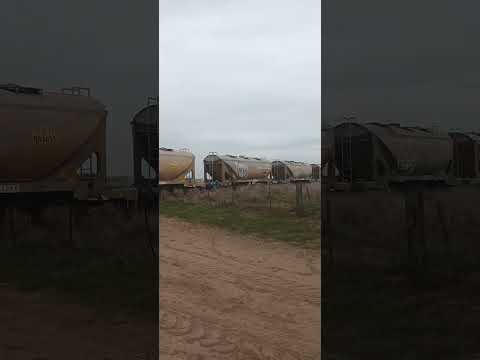 TREN DE CARGAPASANDO POR ANGUIL, LA PAMPA.