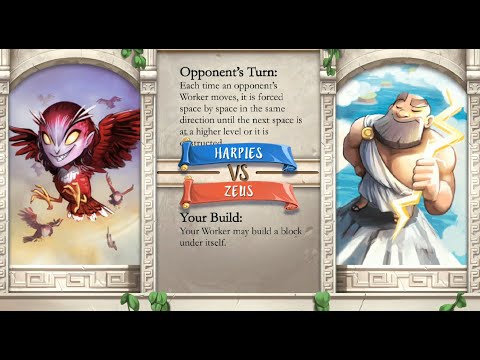 Santorini: Zeus vs Harpies (godlike)