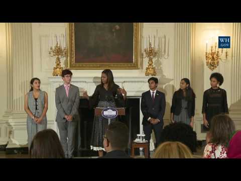 First Lady Michelle Obama Honors the 2016 Class of the National Student Poets Program