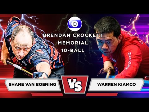 Shane Van Boening vs Warren Kiamco - Brendan Crockett Memorial - 10 Ball - Race 7
