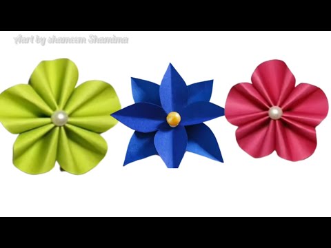 How to make paper flower making  / Simple flower making  / Diy flower craft  / Easy flower 