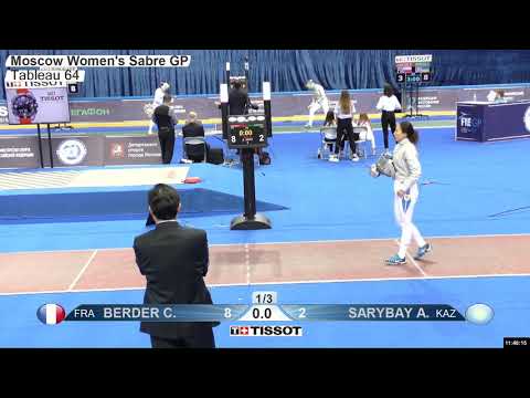 2019 676 T64 32 F S Individual Moscow RUS GP RED SARYBAY KAZ vs BERDER FRA