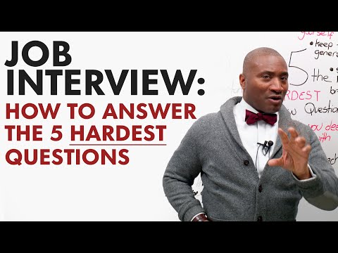 如何回答 5 個最難的求職面試問題 (How to Answer the 5 HARDEST Job Interview Questions)
