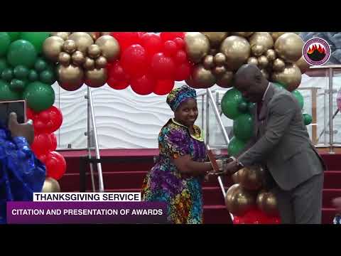 Citation and Awards Presentation — Thanksgiving Service 2024