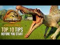 Top 10 Tips To Know Before You Start Jurassic World Evolution 2