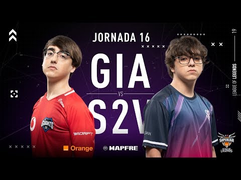 VODAFONE GIANTS VS S2V ESPORTS | Superliga Orange League of Legends | Jornada 16 | Temporada 2019