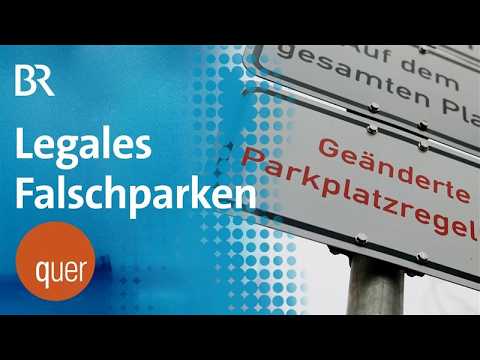 Legales Falschparken: Moosburger Stadtplatz wird zugestellt | quer vom BR   - BR