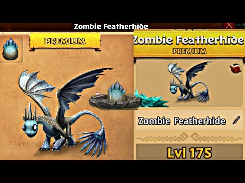 NEW EXCLUSIVE ZOMBIE FEATHERHIDE Max Level 175 Titan Mode - Dragons: Rise of Berk