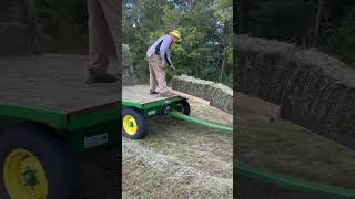The PERFECT setup for baling hay!!!        #country #farmlife #homestead #worksmart #hay #tractor