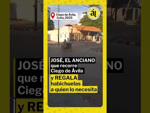 José, el anciano cubano que vende y comparte desde su carretilla en Ciego de Ávila