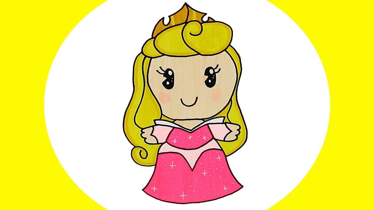 Princesa Aurora Bela Adormecida fofa ❤ desenhos para desenhar 😊 how to draw.