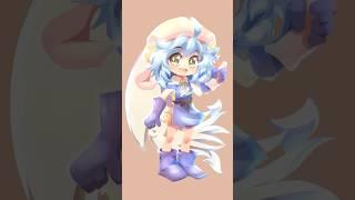 海野みことちゃん山口県萩市須佐町のご当地キャラをクリスタで描いてみたヨ！( ´ ▽ ` )ﾉカワイイ！ #Shorts #色の塗り方