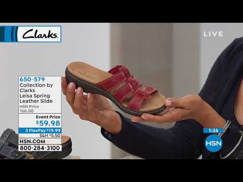 Collection by Clarks Leisa Spring Leather Slide