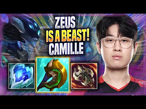 ZEUS IS A BEAST WITH CAMILLE! - T1 Zeus Plays Camille TOP vs Fiora! | Season 2022