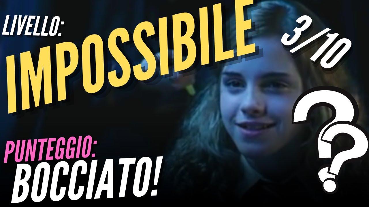 QUIZ a punti su Harry Potter - Livello IMPOSSIBILE
