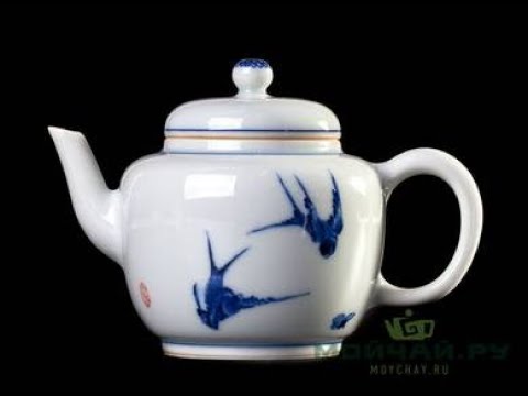 Teapot # 26296, Jingdezhen porcelain, hand painting, 100 ml.