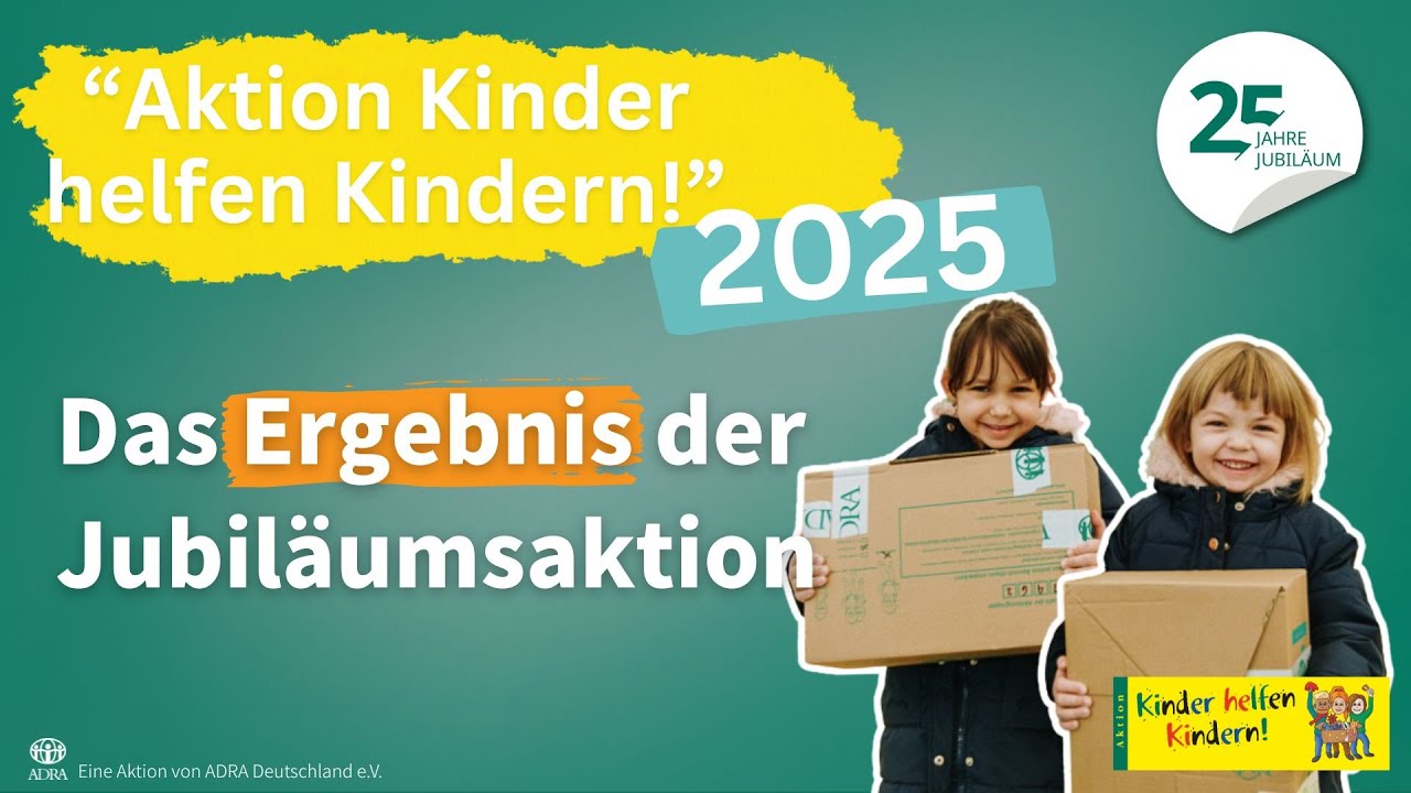 27.130 strahlende Gesichter zum Jubiläum - Abschluss der "Aktion Kinder helfen Kindern!" 2025