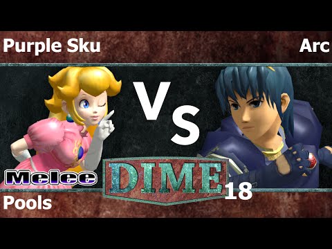 DIME 18 Melee - Purple Sku (Peach) vs AG | Arc (Marth) - Pools